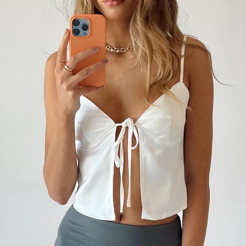 Princess Polly Buress Top White
